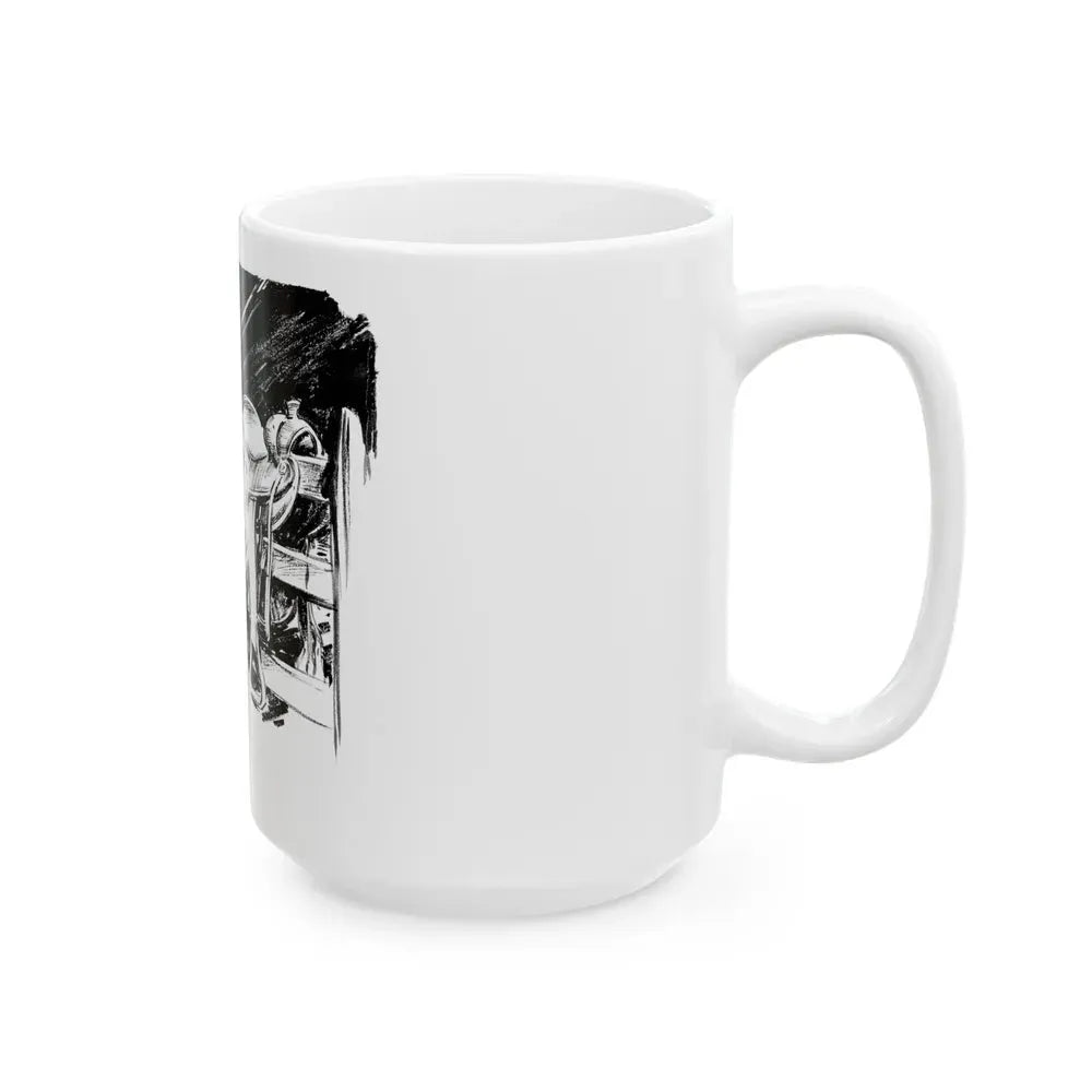 Group of six interior pulp illustrations (1) - White Coffee Mug - Go Mug Yourself