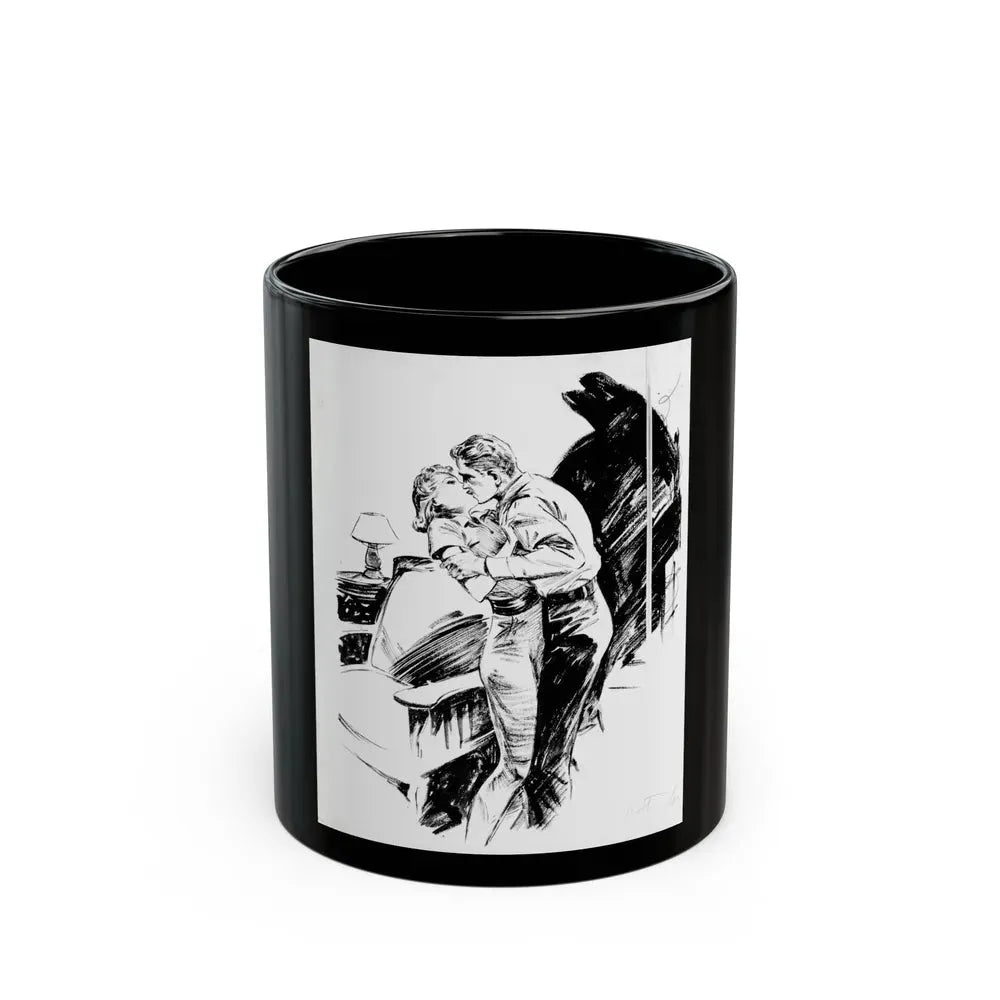Group of six interior pulp illustrations (2) - Black Coffee Mug 11oz - Go Mug Yourself
