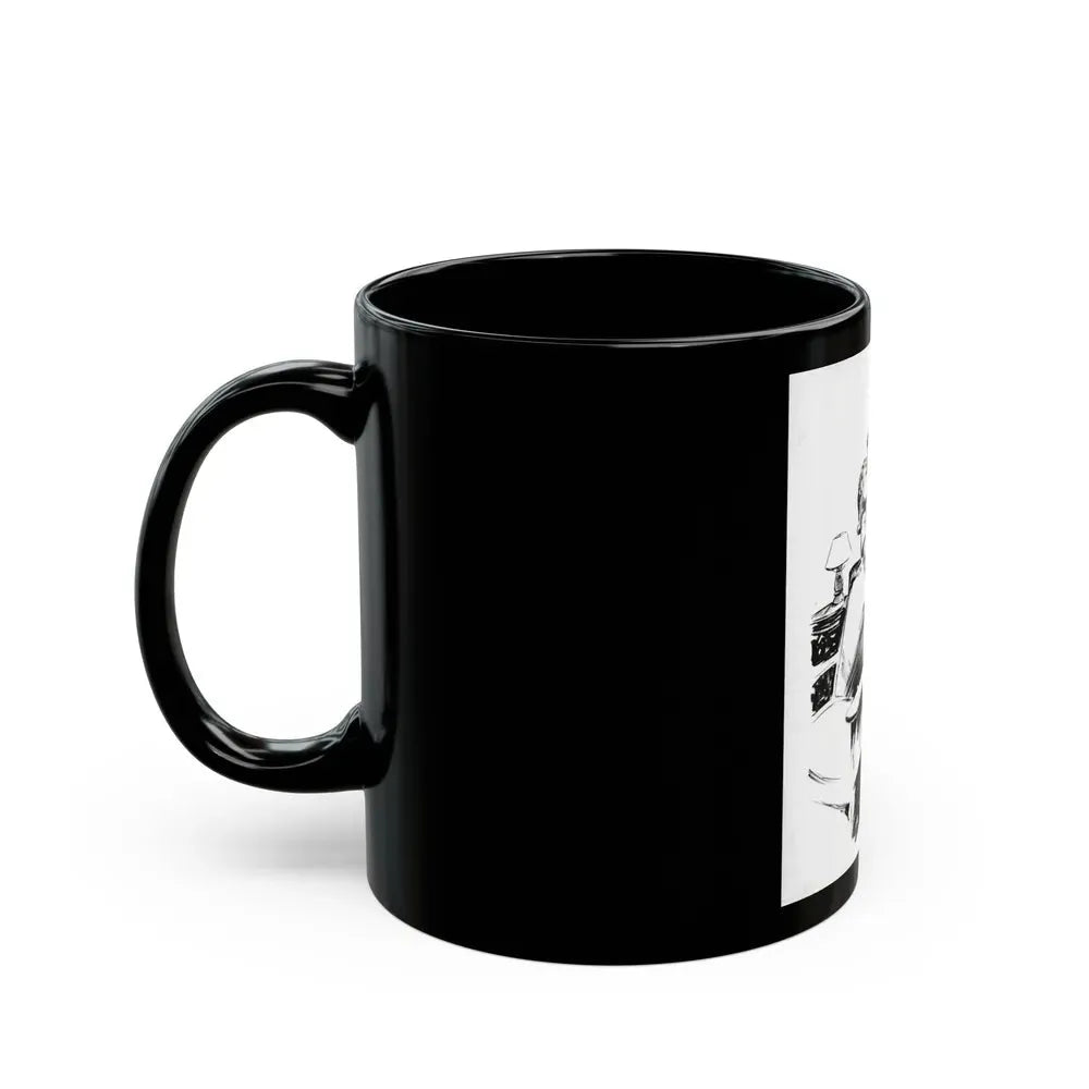 Group of six interior pulp illustrations (2) - Black Coffee Mug - Go Mug Yourself