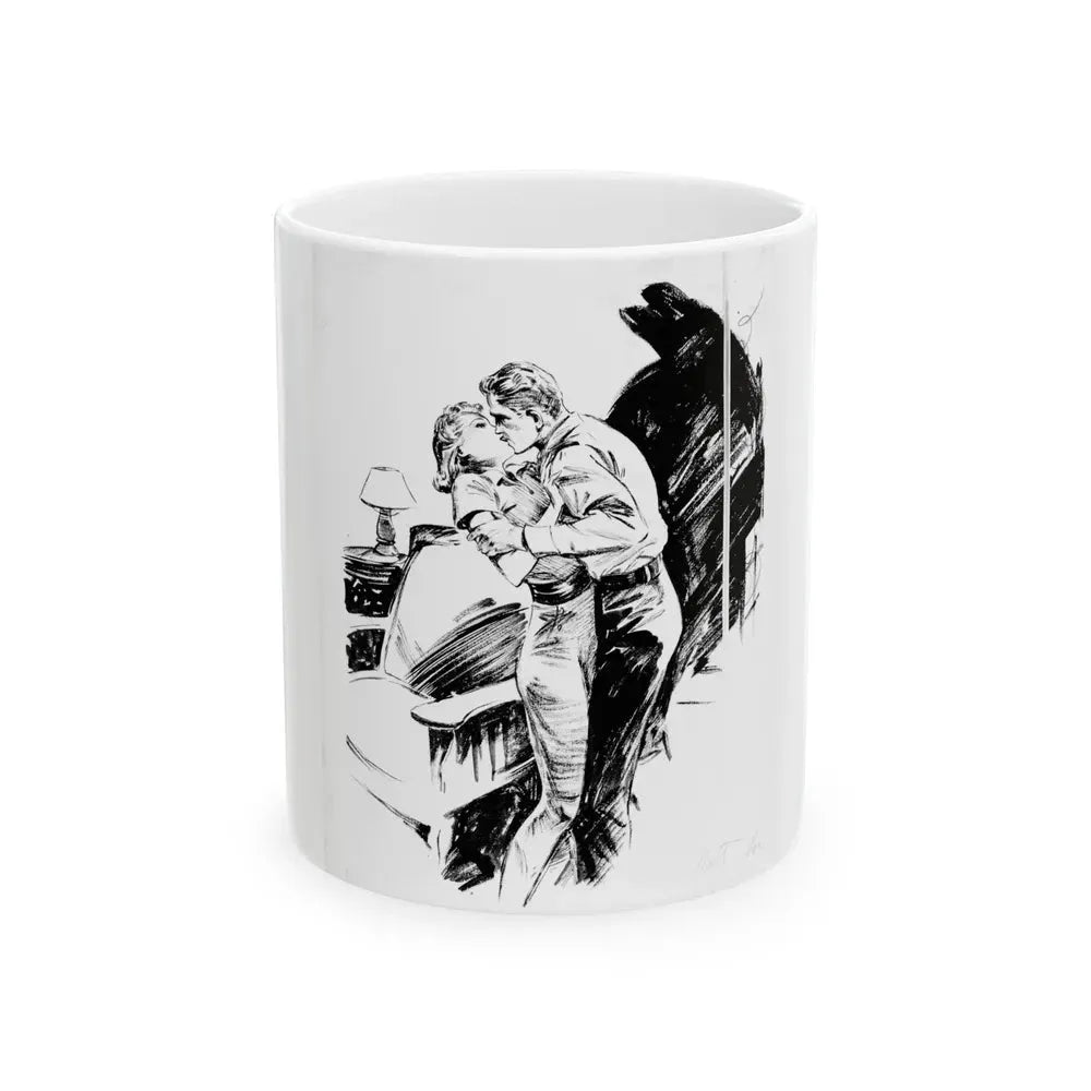 Group of six interior pulp illustrations (2) - White Coffee Mug 11oz - Go Mug Yourself