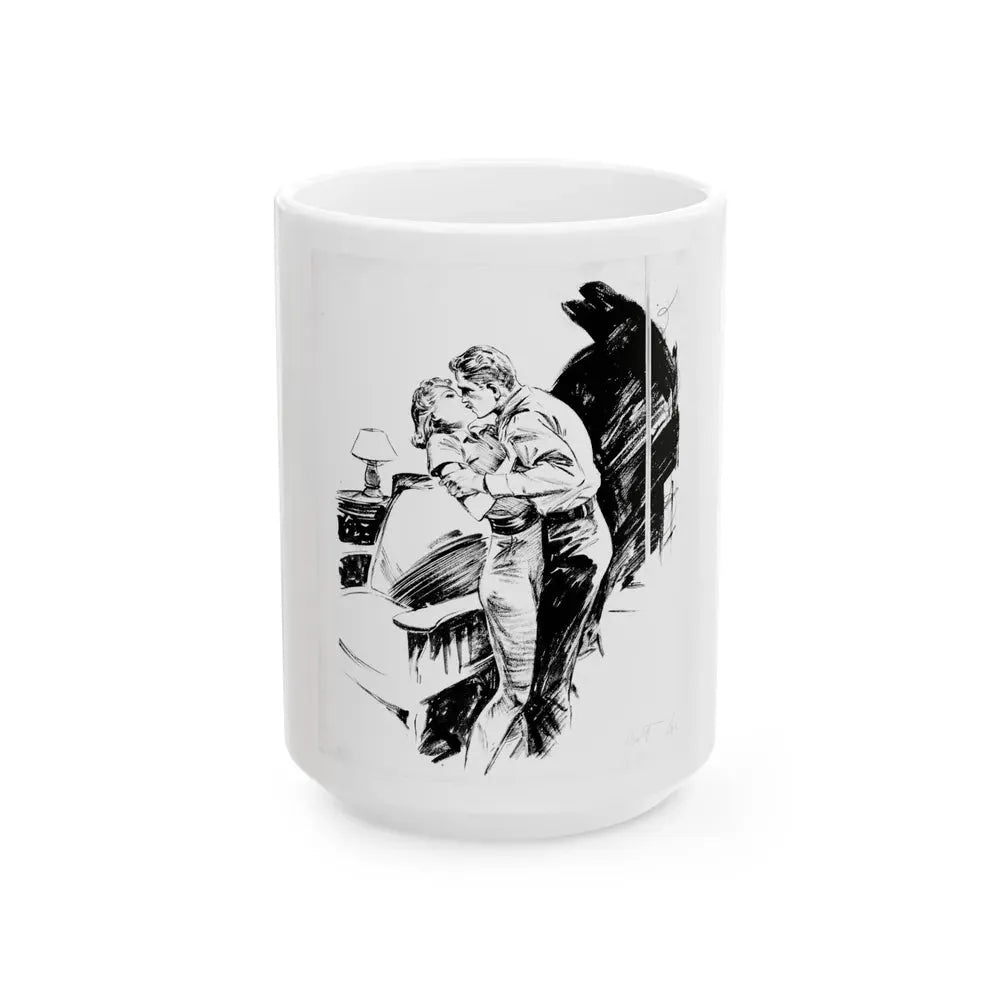Group of six interior pulp illustrations (2) - White Coffee Mug 15oz - Go Mug Yourself