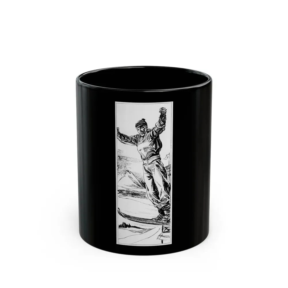 Group of six interior pulp illustrations (3) - Black Coffee Mug 11oz - Go Mug Yourself