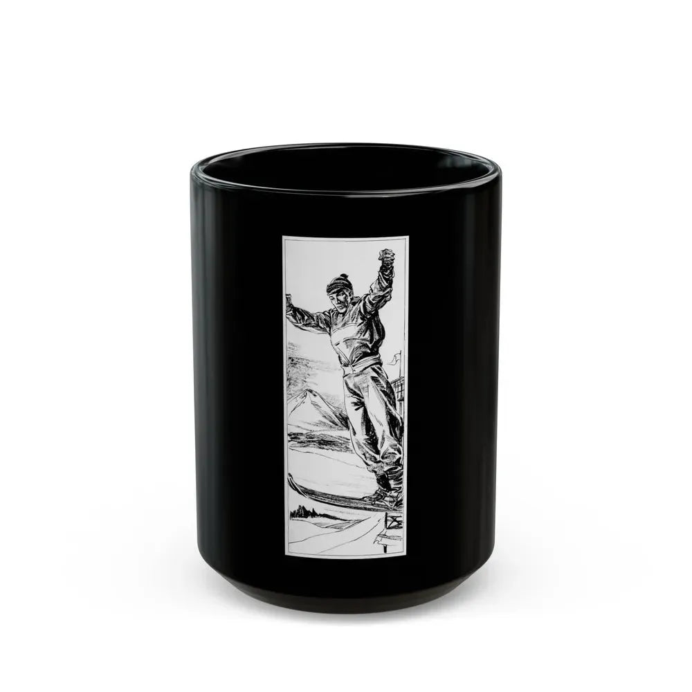 Group of six interior pulp illustrations (3) - Black Coffee Mug 15oz - Go Mug Yourself
