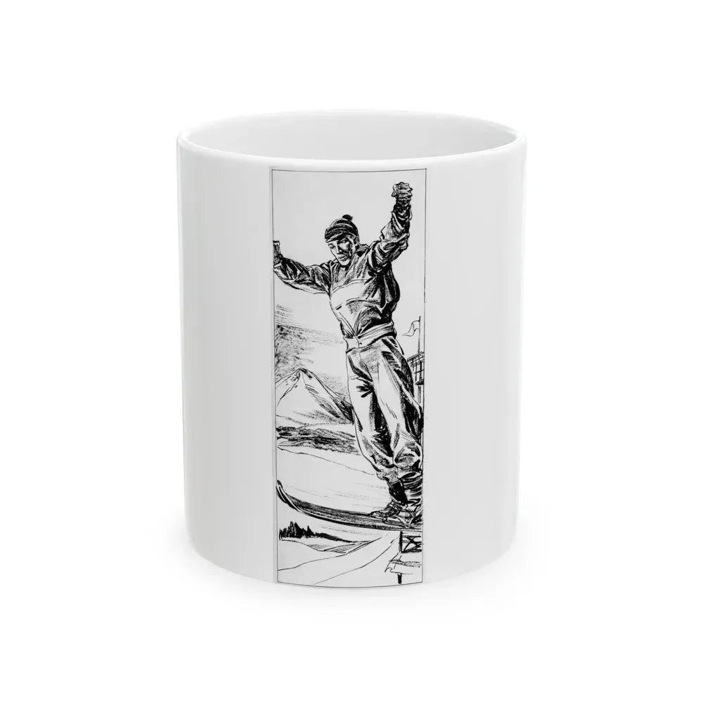 Group of six interior pulp illustrations (3) - White Coffee Mug 11oz - Go Mug Yourself