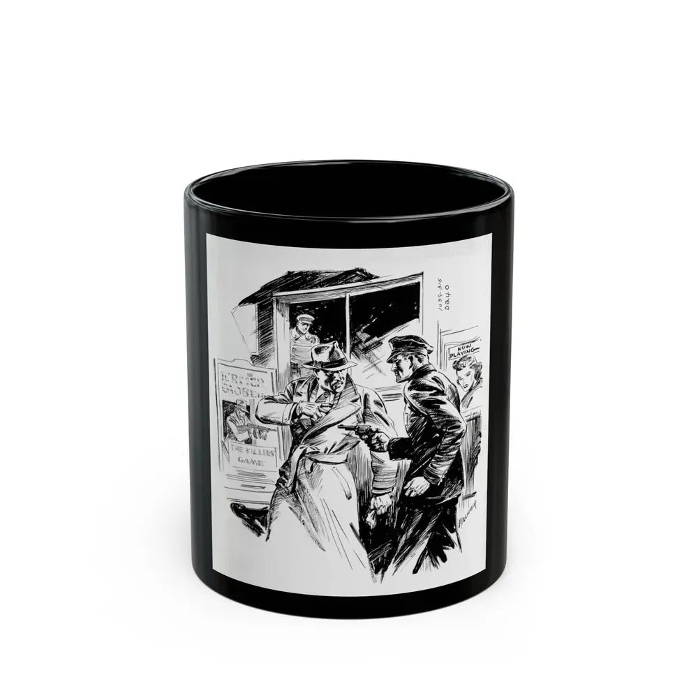 Group of six interior pulp illustrations (4) - Black Coffee Mug 11oz - Go Mug Yourself