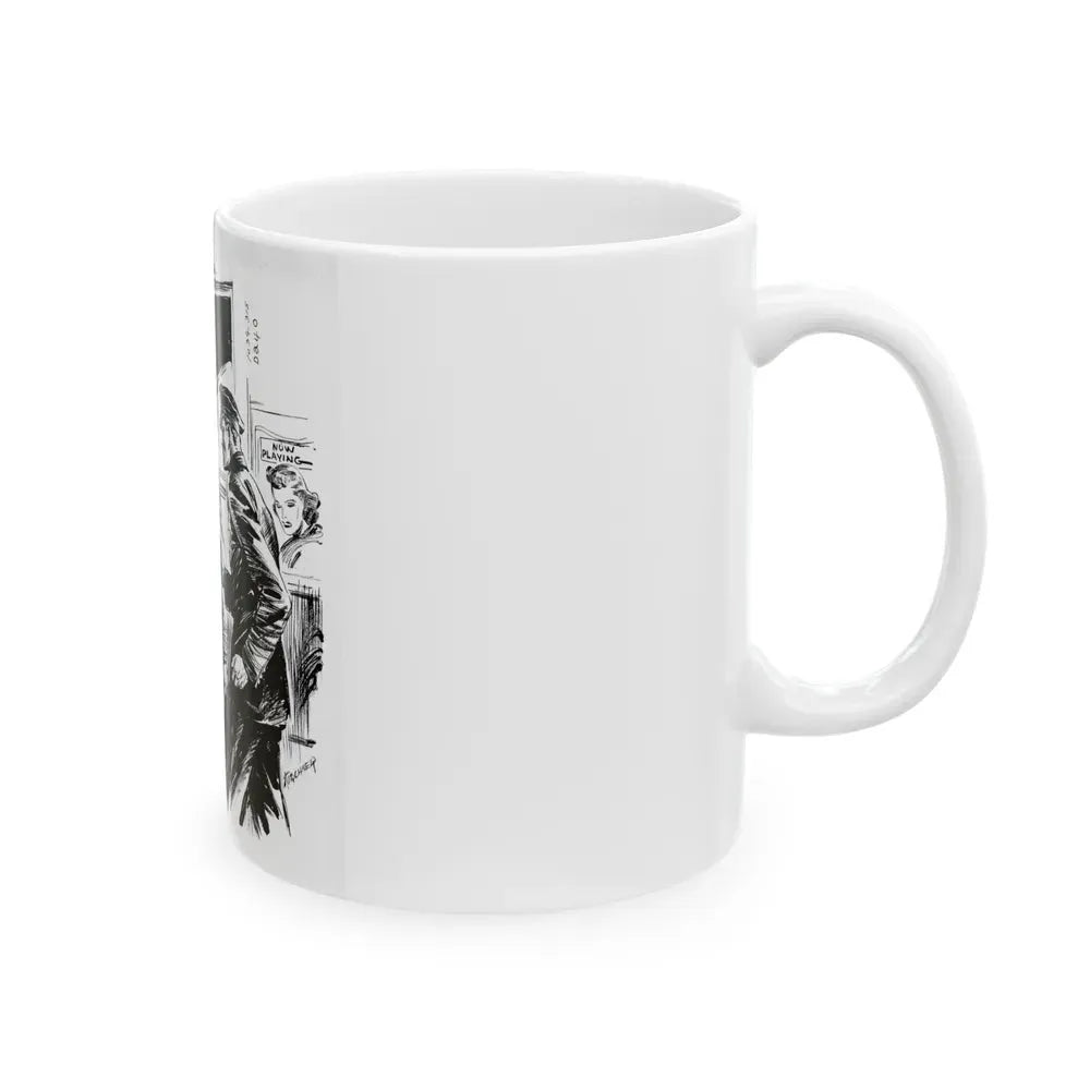 Group of six interior pulp illustrations (4) - White Coffee Mug - Go Mug Yourself