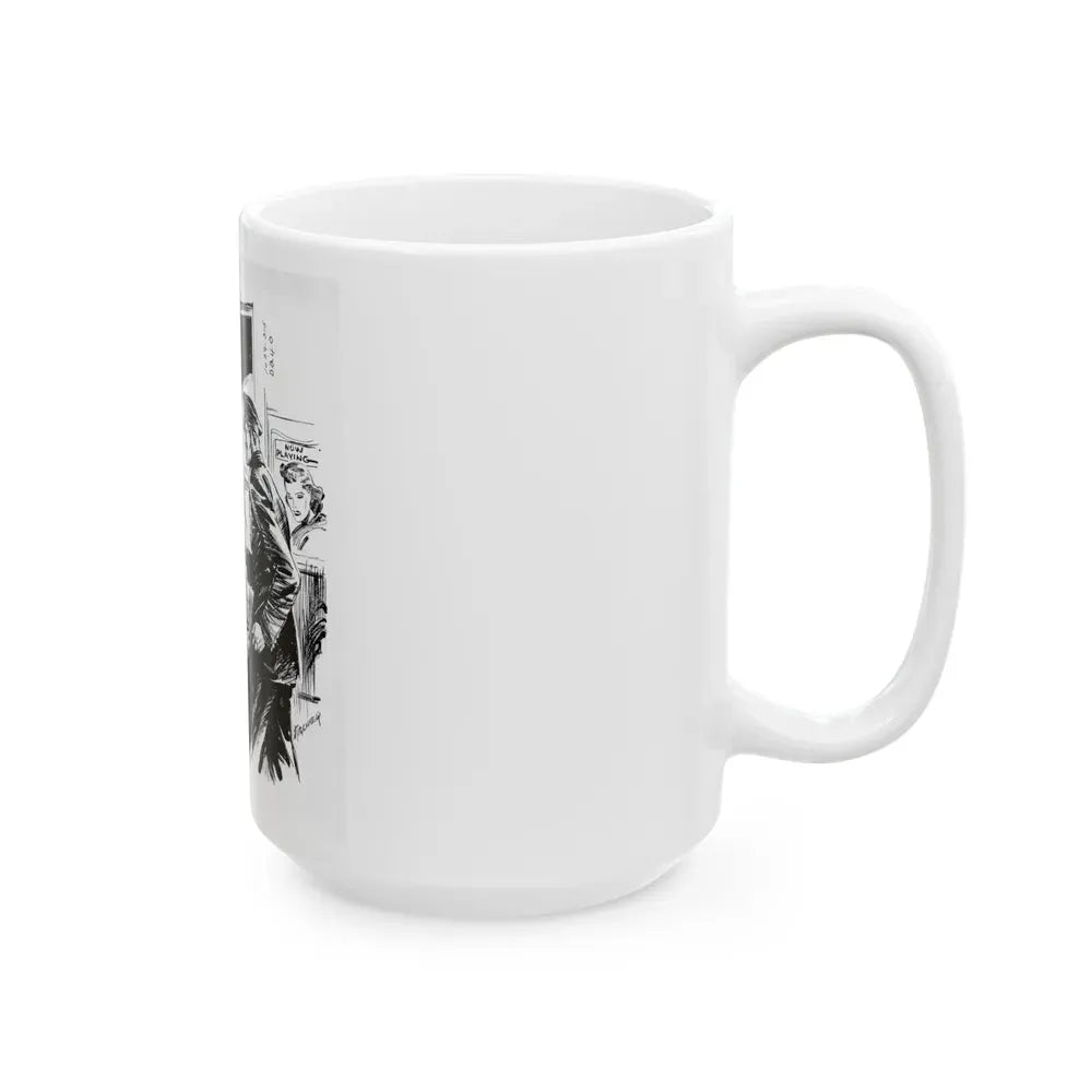 Group of six interior pulp illustrations (4) - White Coffee Mug - Go Mug Yourself