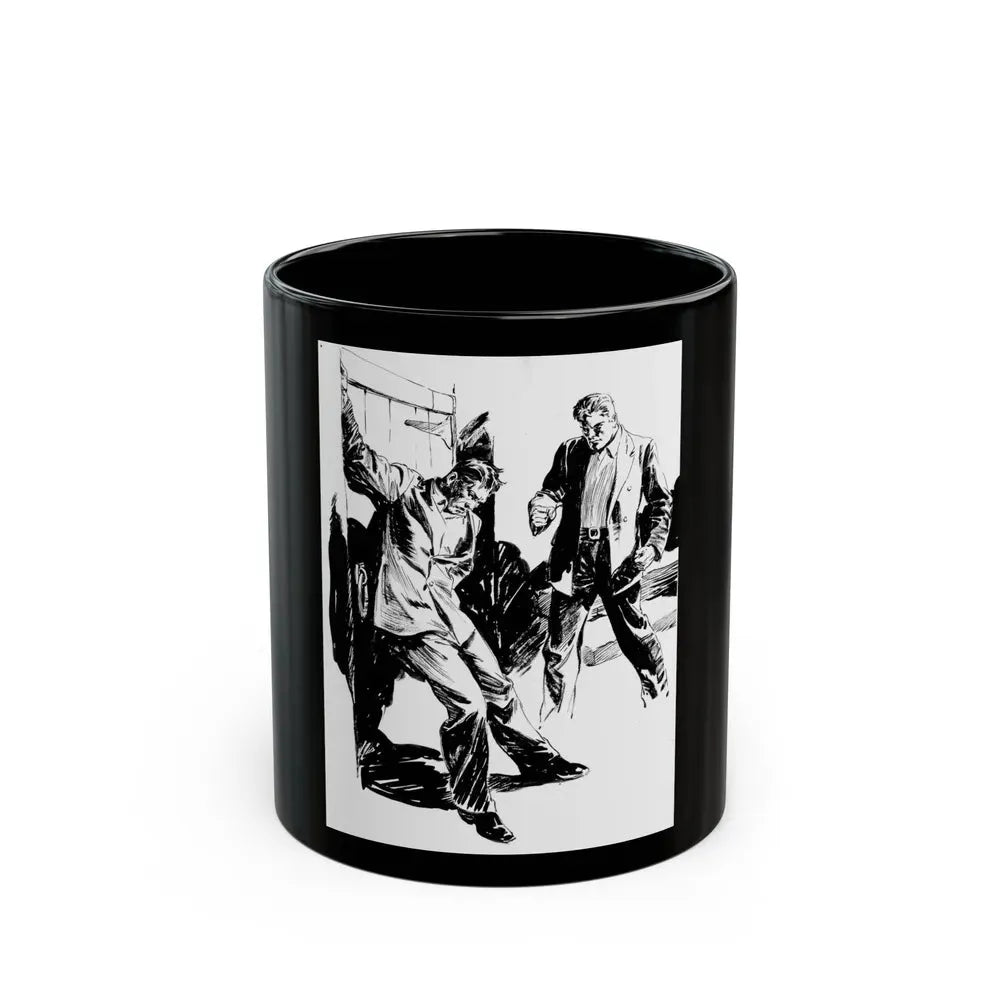 Group of six interior pulp illustrations (5) - Black Coffee Mug 11oz - Go Mug Yourself