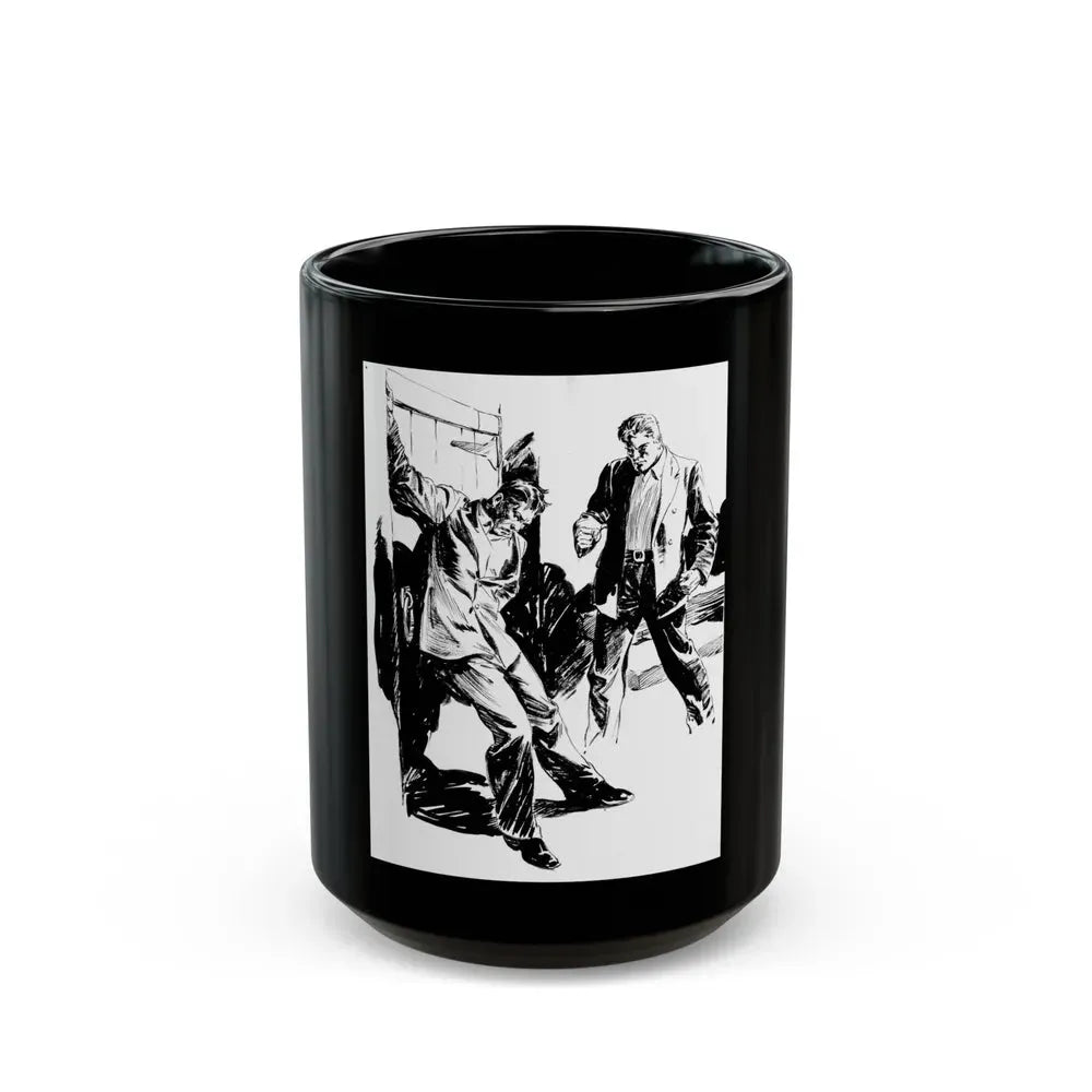 Group of six interior pulp illustrations (5) - Black Coffee Mug 15oz - Go Mug Yourself