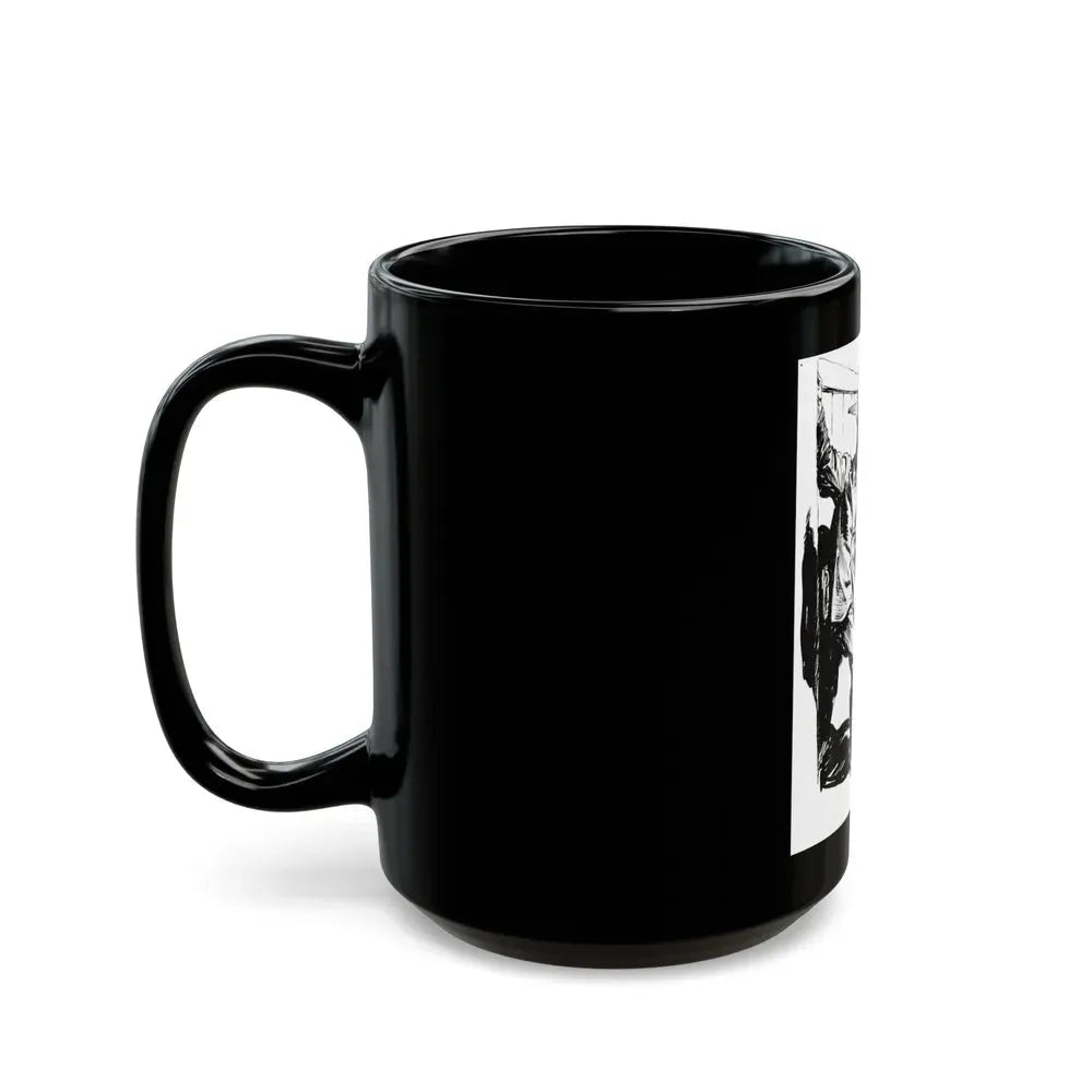 Group of six interior pulp illustrations (5) - Black Coffee Mug - Go Mug Yourself