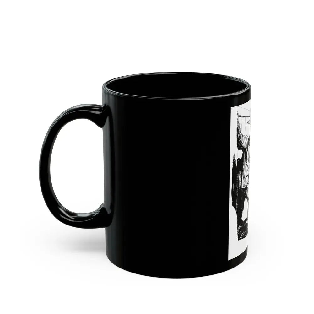 Group of six interior pulp illustrations (5) - Black Coffee Mug - Go Mug Yourself