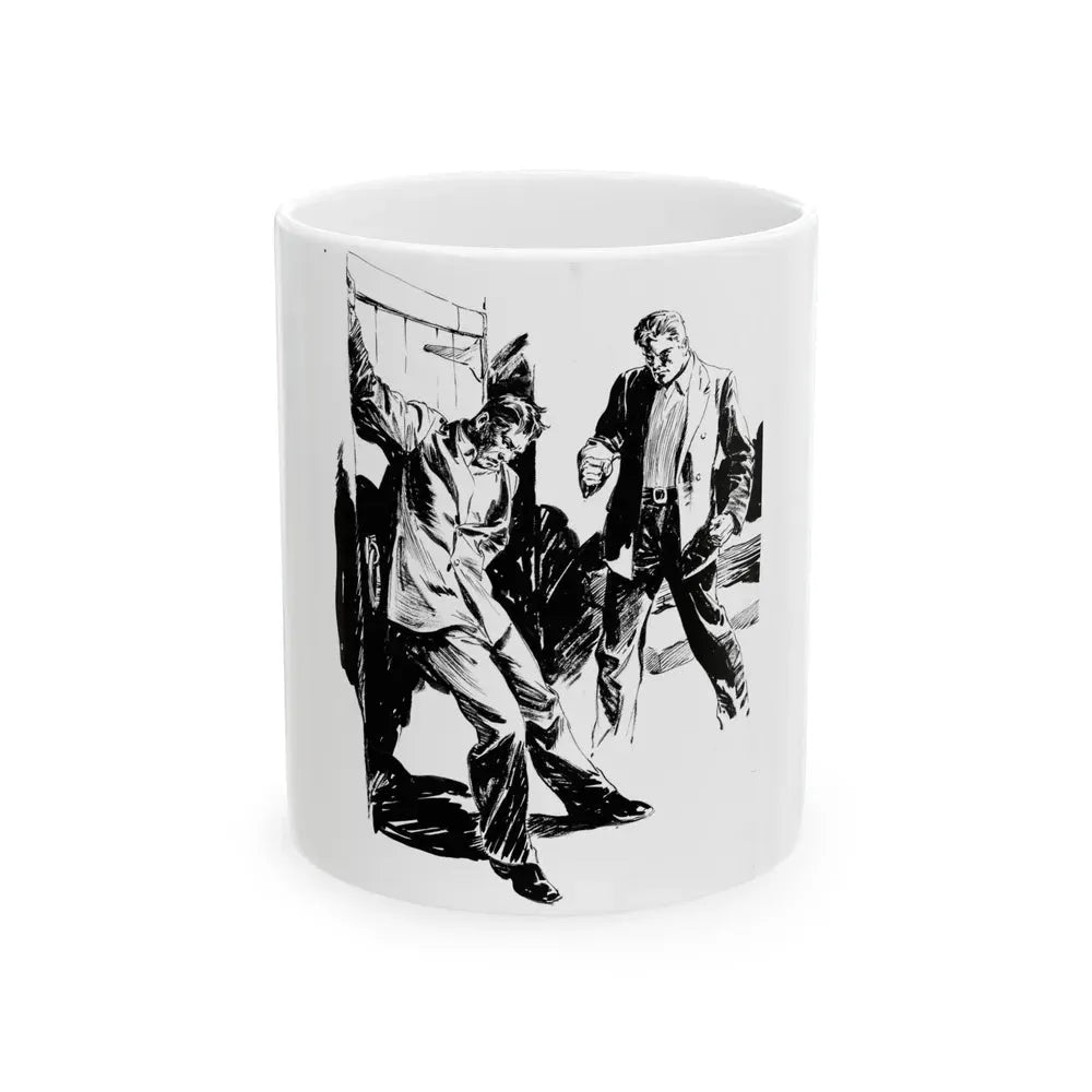 Group of six interior pulp illustrations (5) - White Coffee Mug 11oz - Go Mug Yourself