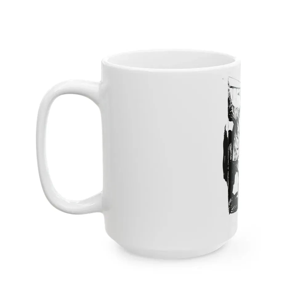 Group of six interior pulp illustrations (5) - White Coffee Mug - Go Mug Yourself