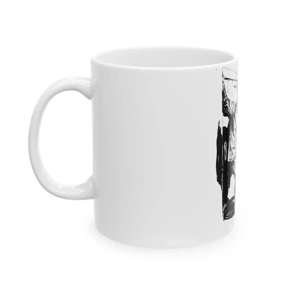 Group of six interior pulp illustrations (5) - White Coffee Mug - Go Mug Yourself