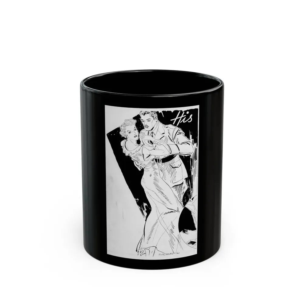 Group of six interior pulp illustrations (6) - Black Coffee Mug 11oz - Go Mug Yourself