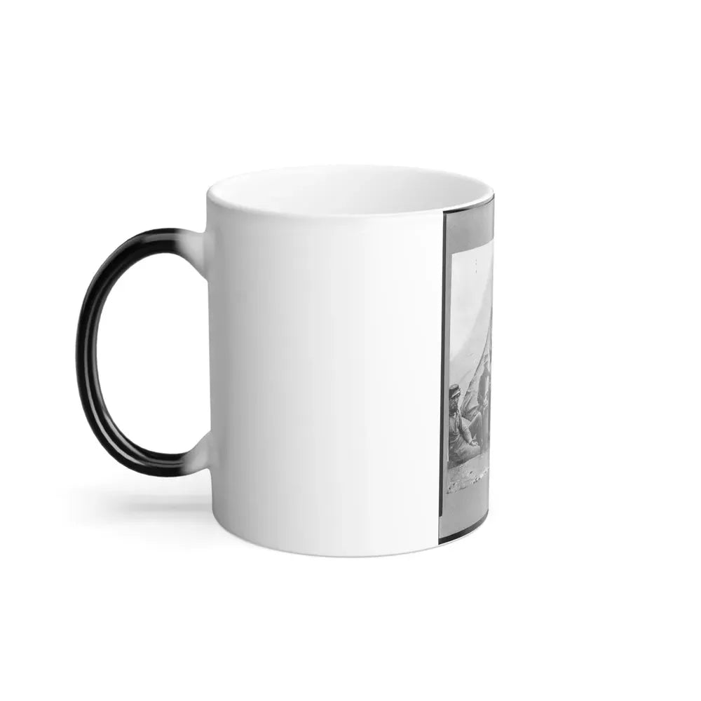 Group of Soldiers of Co. G., 71St New York Volunteers, Posed in Front of Tent (U.S. Civil War) Color Changing Coffee Mug 11oz - Go Mug Yourself