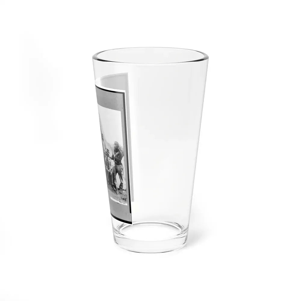 Group Of Soldiers Of Co. G., 71st New York Volunteers, Posed In Front Of Tent (U.S. Civil War) Pint Glass 16oz - Go Mug Yourself