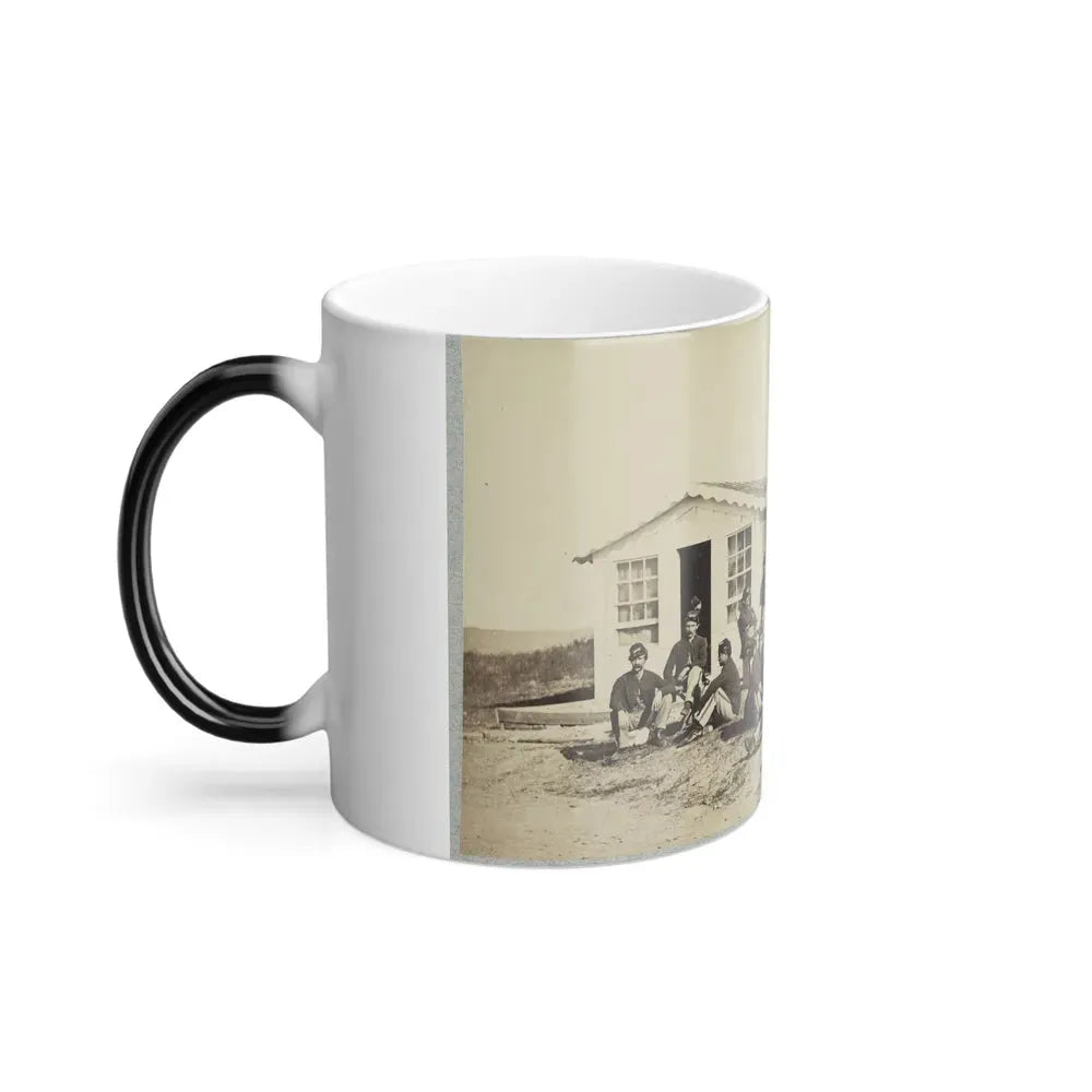 Group of Soldiers Outside Winter Quarters (U.S. Civil War) Color Changing Coffee Mug 11oz - Go Mug Yourself