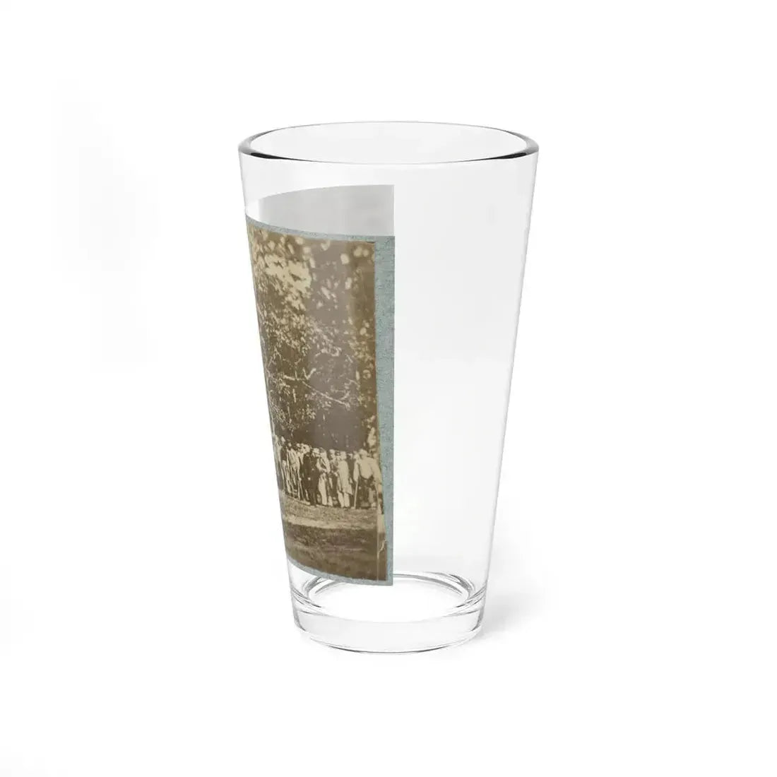 Group Of Soldiers, Some In Uniform And Some With Crutches, Pose In Front Of The Woods Possibly In Pennsylvania (U.S. Civil War) Pint Glass 16oz - Go Mug Yourself