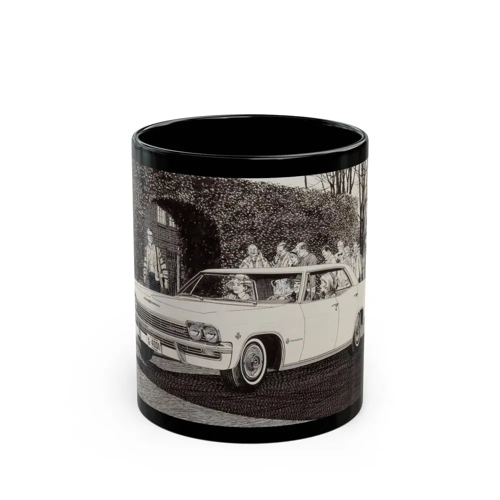 Group of Three Car Advertisements (1) - Black Coffee Mug 11oz - Go Mug Yourself