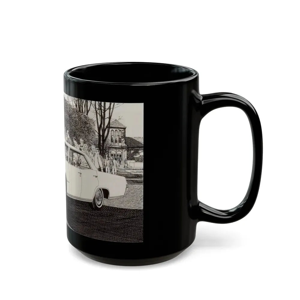 Group of Three Car Advertisements (1) - Black Coffee Mug - Go Mug Yourself