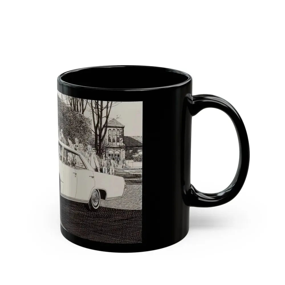 Group of Three Car Advertisements (1) - Black Coffee Mug - Go Mug Yourself