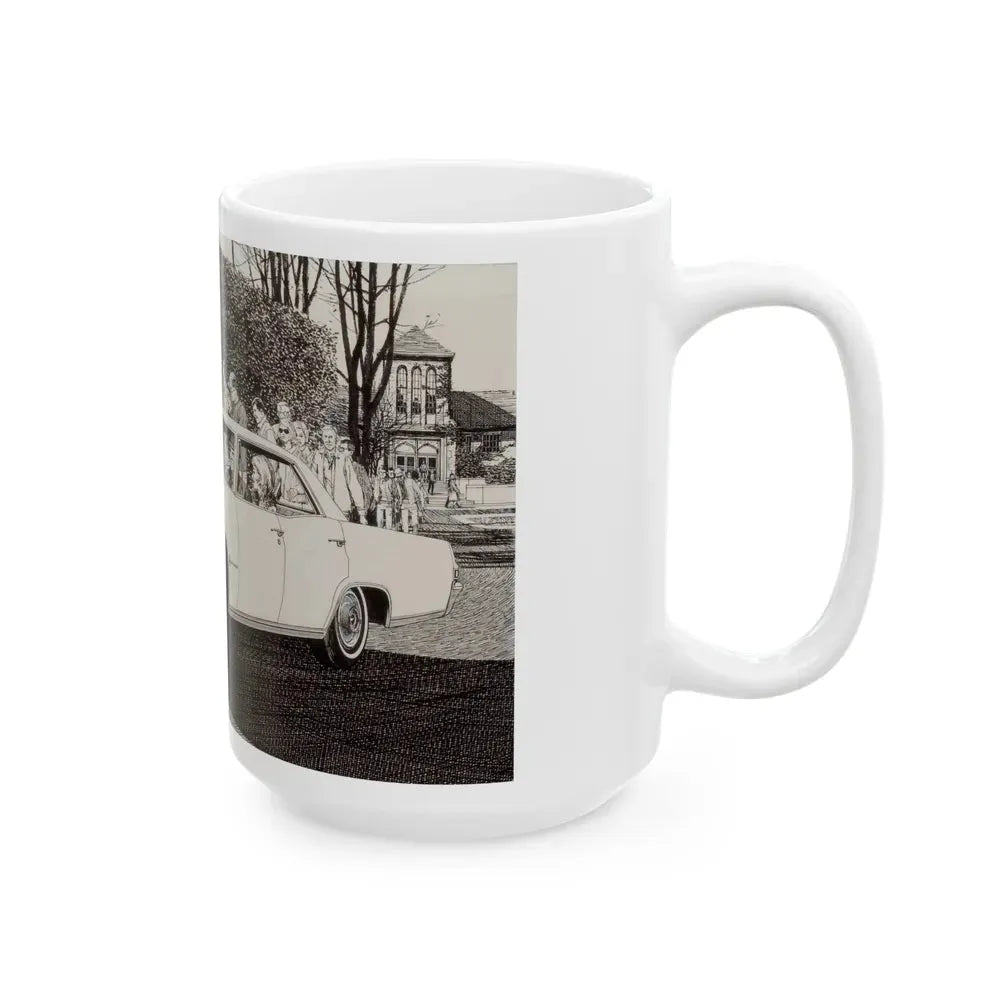 Group of Three Car Advertisements (1) - White Coffee Mug - Go Mug Yourself