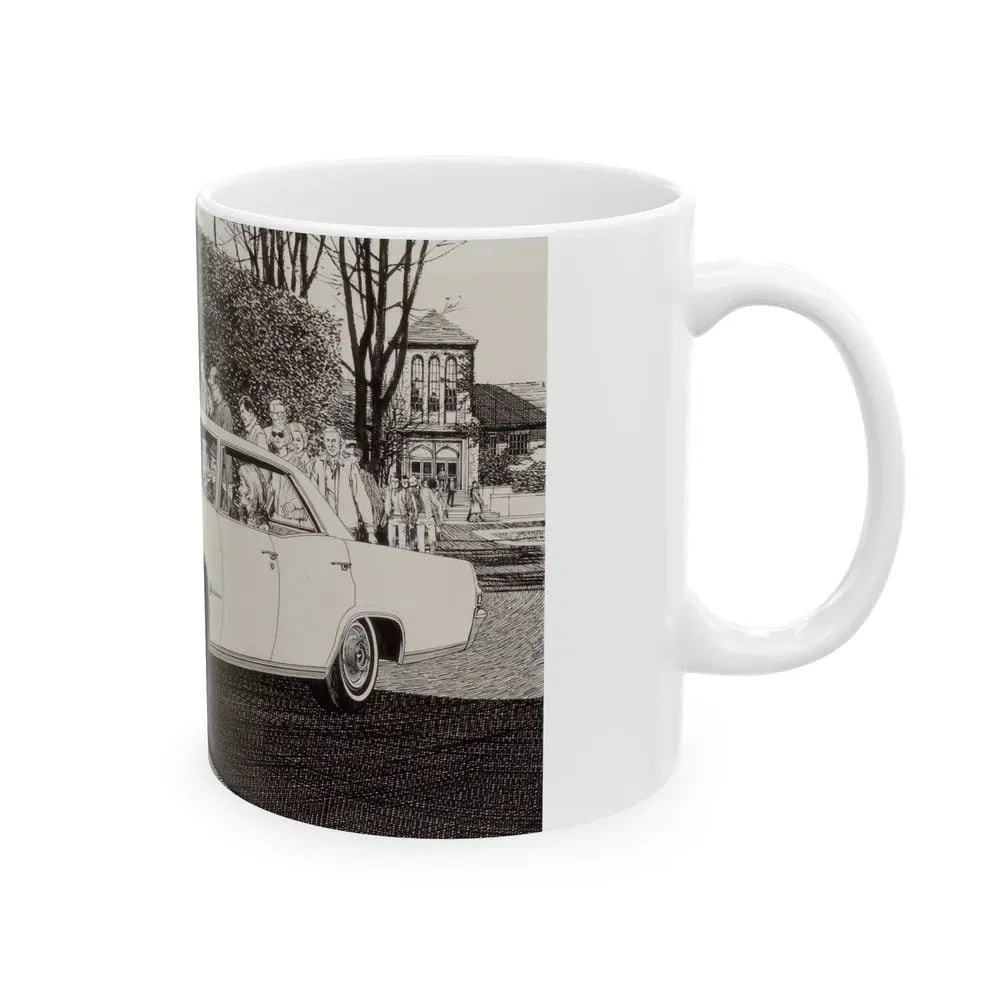 Group of Three Car Advertisements (1) - White Coffee Mug - Go Mug Yourself