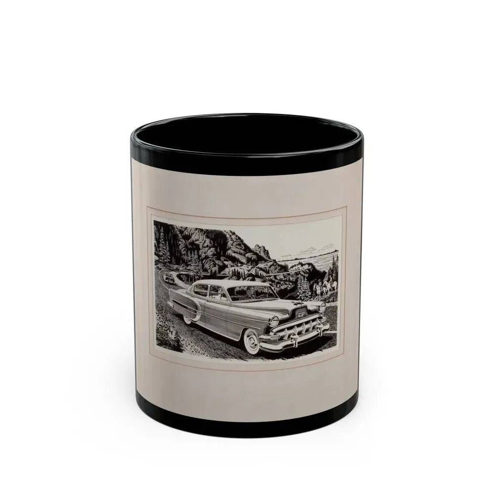 Group of Three Car Advertisements (2) - Black Coffee Mug 11oz - Go Mug Yourself