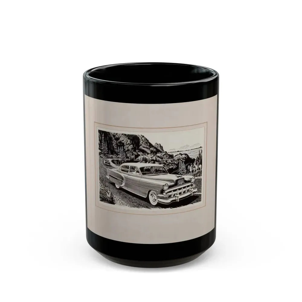 Group of Three Car Advertisements (2) - Black Coffee Mug 15oz - Go Mug Yourself