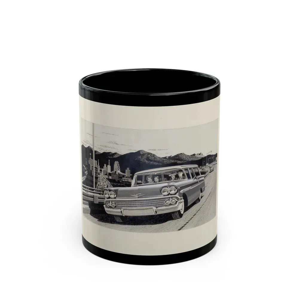 Group of Three Car Advertisements (3) - Black Coffee Mug 11oz - Go Mug Yourself
