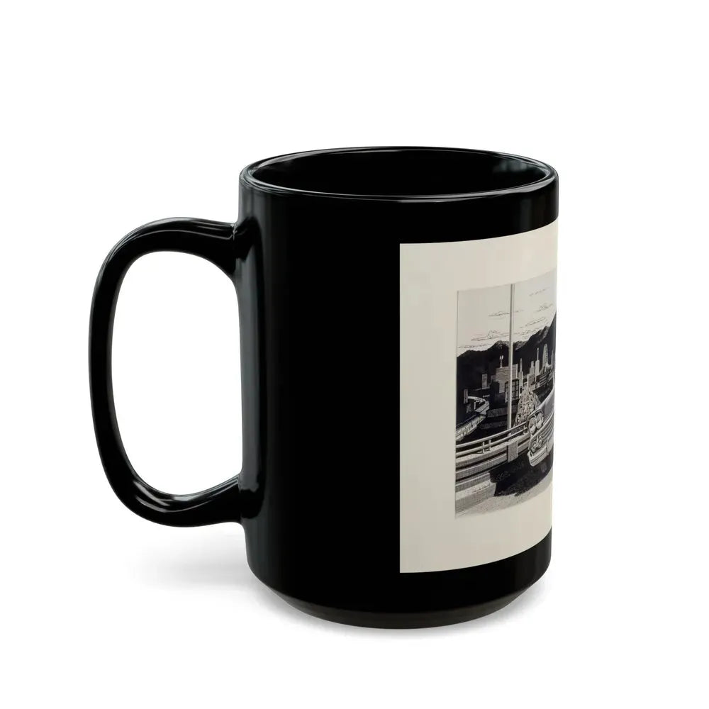 Group of Three Car Advertisements (3) - Black Coffee Mug - Go Mug Yourself