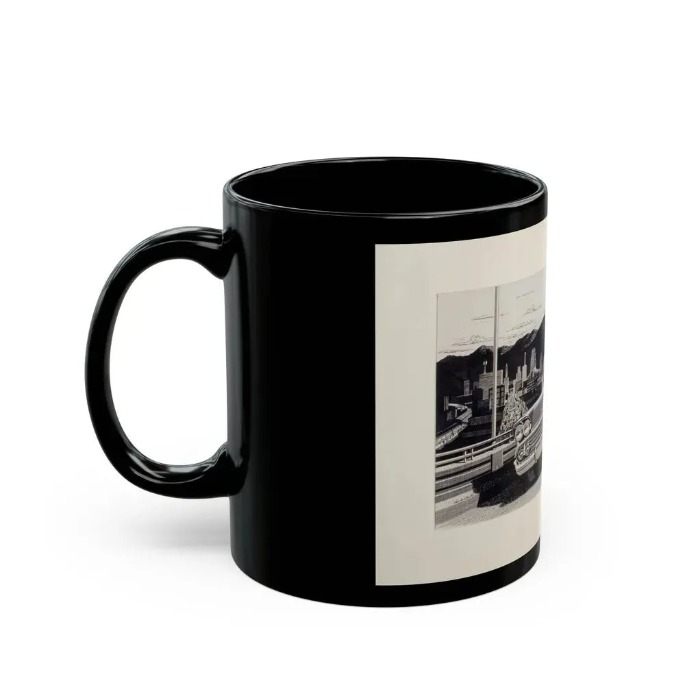 Group of Three Car Advertisements (3) - Black Coffee Mug - Go Mug Yourself