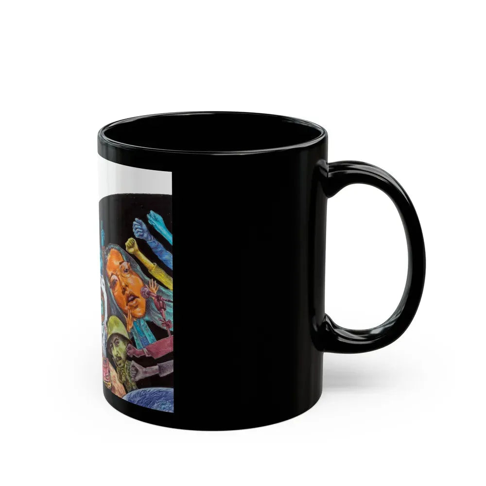 Group of Three Illustrations (1) - Black Coffee Mug - Go Mug Yourself