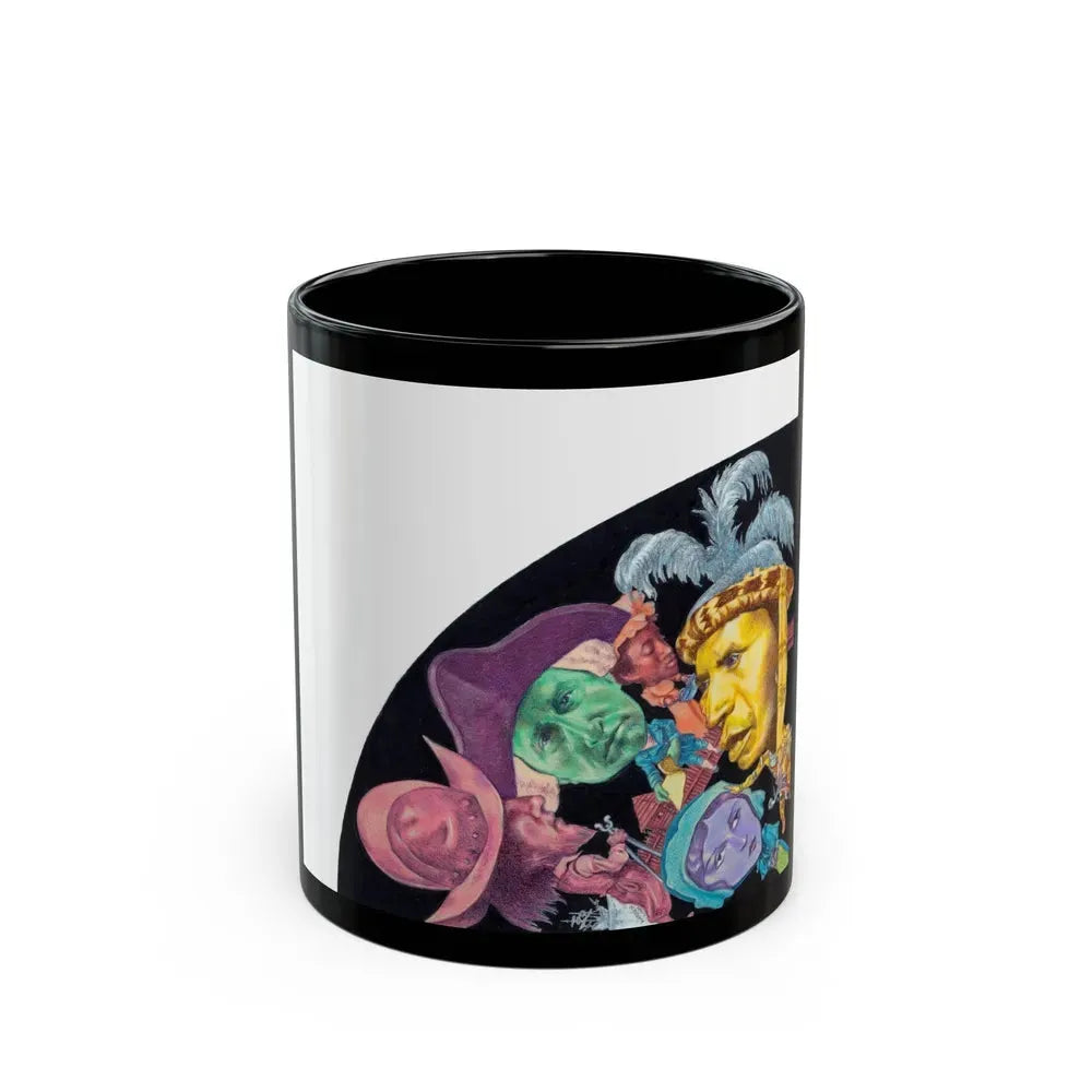 Group of Three Illustrations (3) - Black Coffee Mug 11oz - Go Mug Yourself