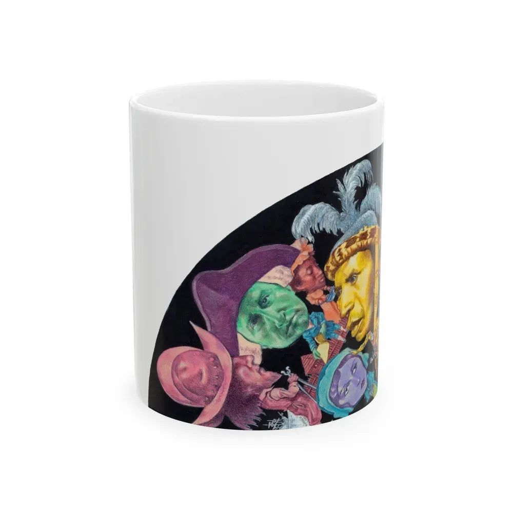 Group of Three Illustrations (3) - White Coffee Mug 11oz - Go Mug Yourself