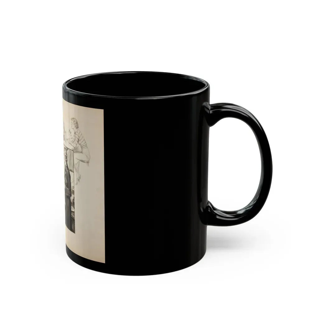 Group of three story illustrations (1) - Black Coffee Mug - Go Mug Yourself