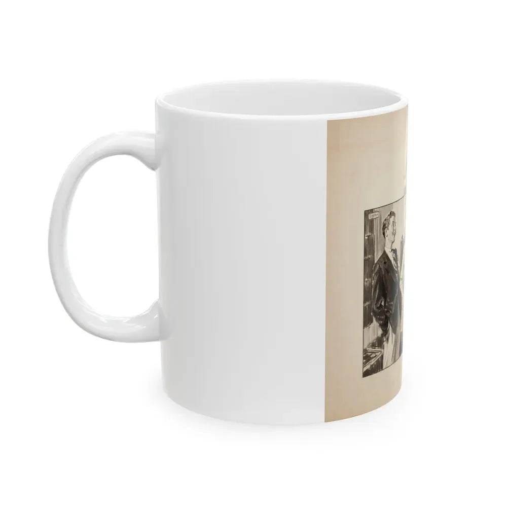Group of three story illustrations (1) - White Coffee Mug - Go Mug Yourself