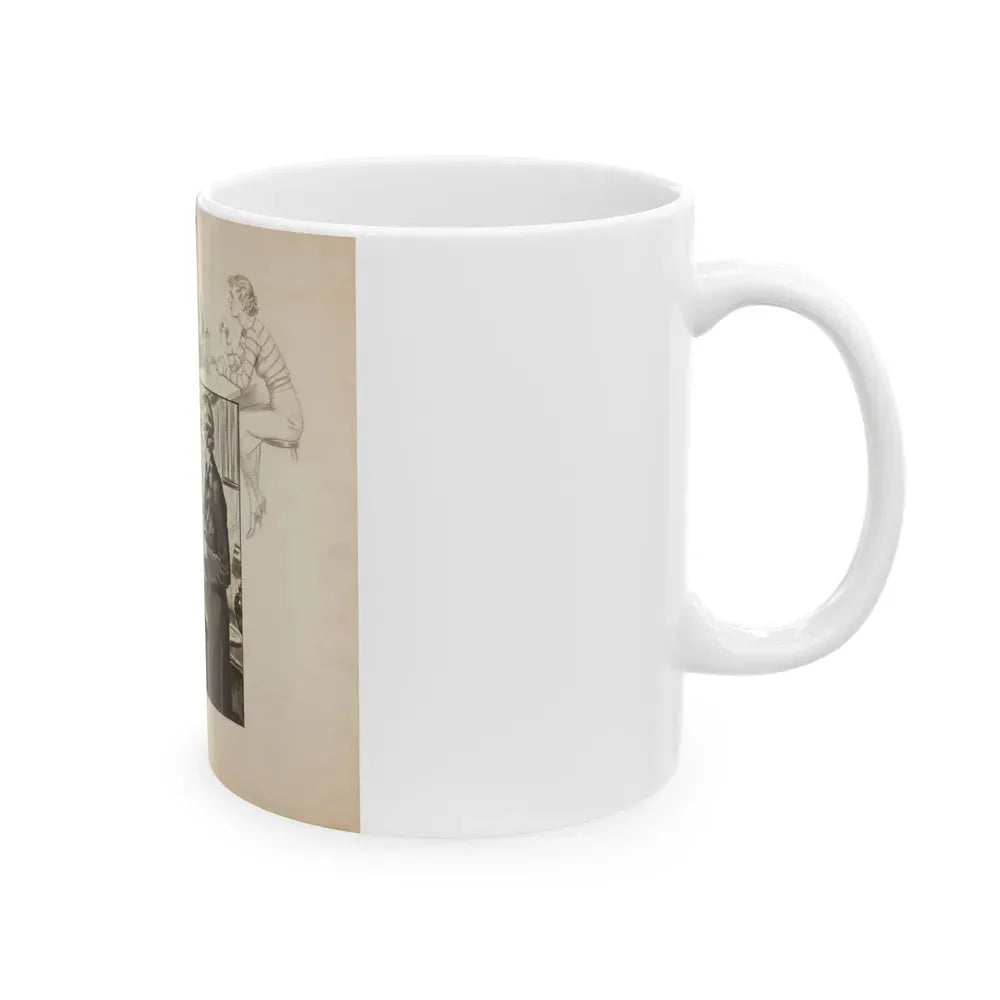 Group of three story illustrations (1) - White Coffee Mug - Go Mug Yourself
