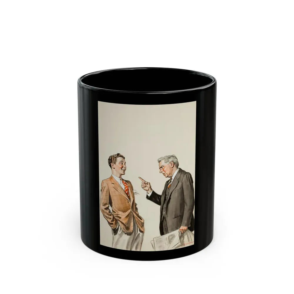 Group of three story illustrations (2) - Black Coffee Mug 11oz - Go Mug Yourself