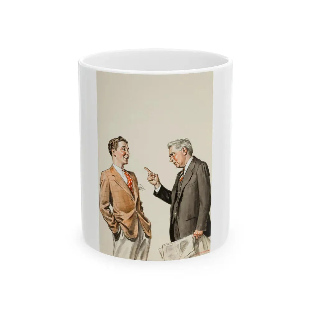 Group of three story illustrations (2) - White Coffee Mug 11oz - Go Mug Yourself