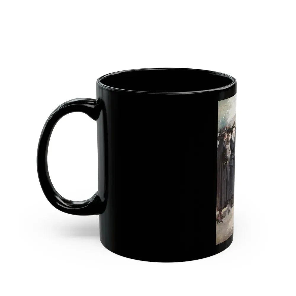 Group of Women and a Man - Black Coffee Mug - Go Mug Yourself