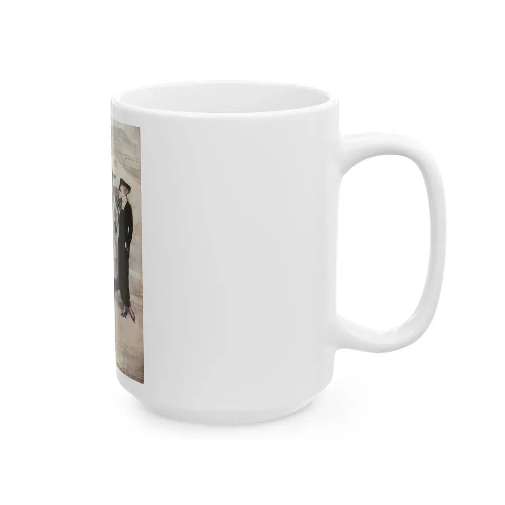 Group of Women and a Man - White Coffee Mug - Go Mug Yourself