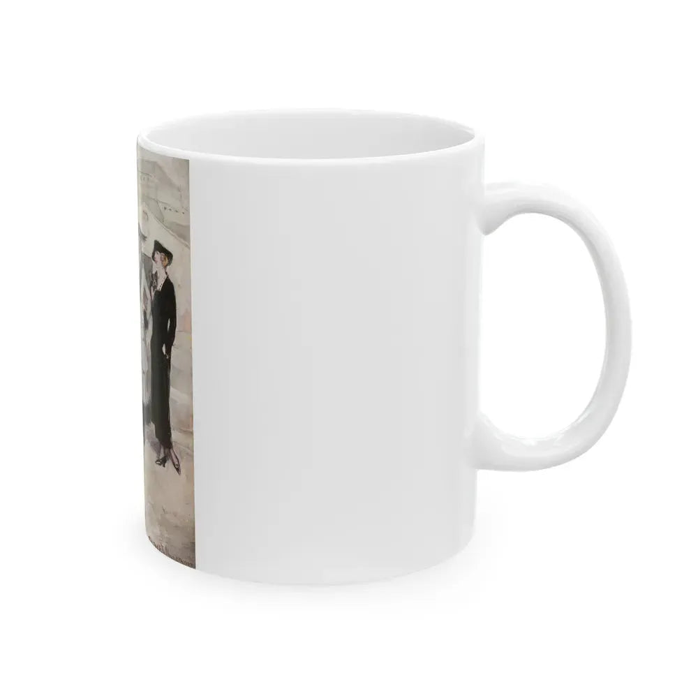 Group of Women and a Man - White Coffee Mug - Go Mug Yourself