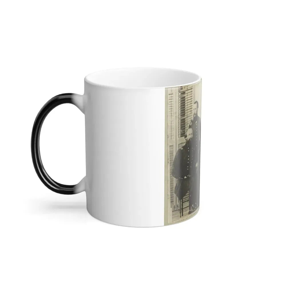 Group Portrait of Officers With Admiral David G. Farragut Seated, Center (U.S. Civil War) Color Changing Coffee Mug 11oz - Go Mug Yourself