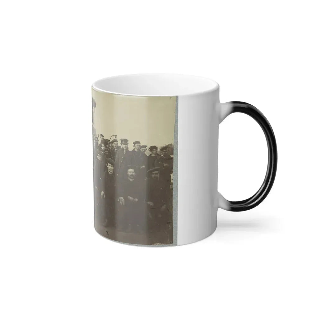 Group Portrait of the Crew on the Deck of an Ironclad (U.S. Civil War) Color Changing Coffee Mug 11oz - Go Mug Yourself