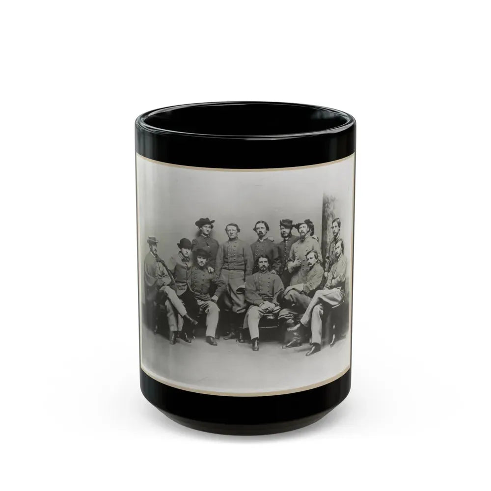 Group Portrait Showing Col. John Singleton Mosby And Some Members Of His Confederate Battalion (U.S. Civil War) Black Coffee Mug 15oz - Go Mug Yourself