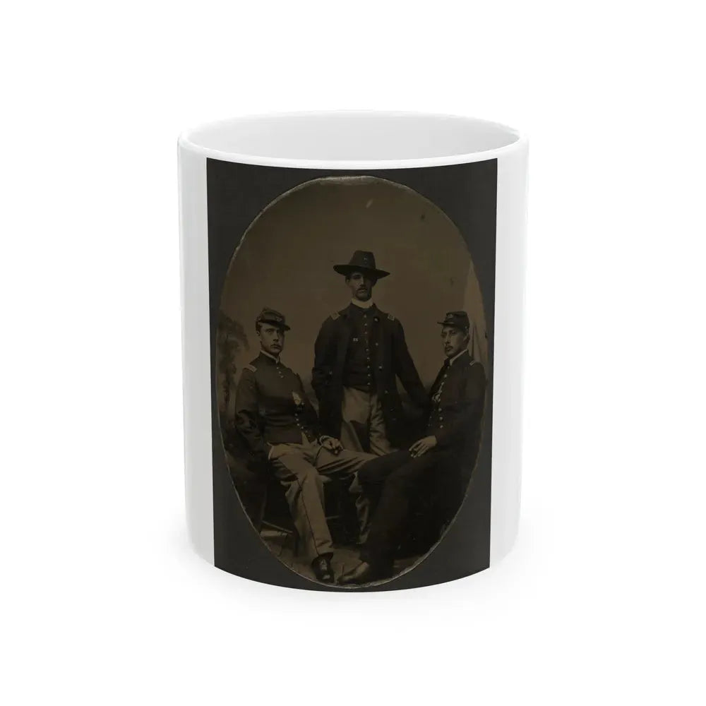 Group Shot, Officers Of The 54th Mass. Colored (U.S. Civil War) White Coffee Mug 11oz - Go Mug Yourself