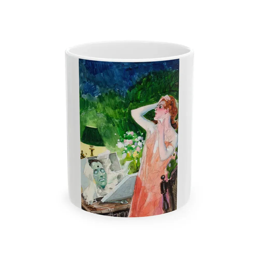 Gruesome Pulp Style (c. 1940s) - White Coffee Mug 11oz - Go Mug Yourself