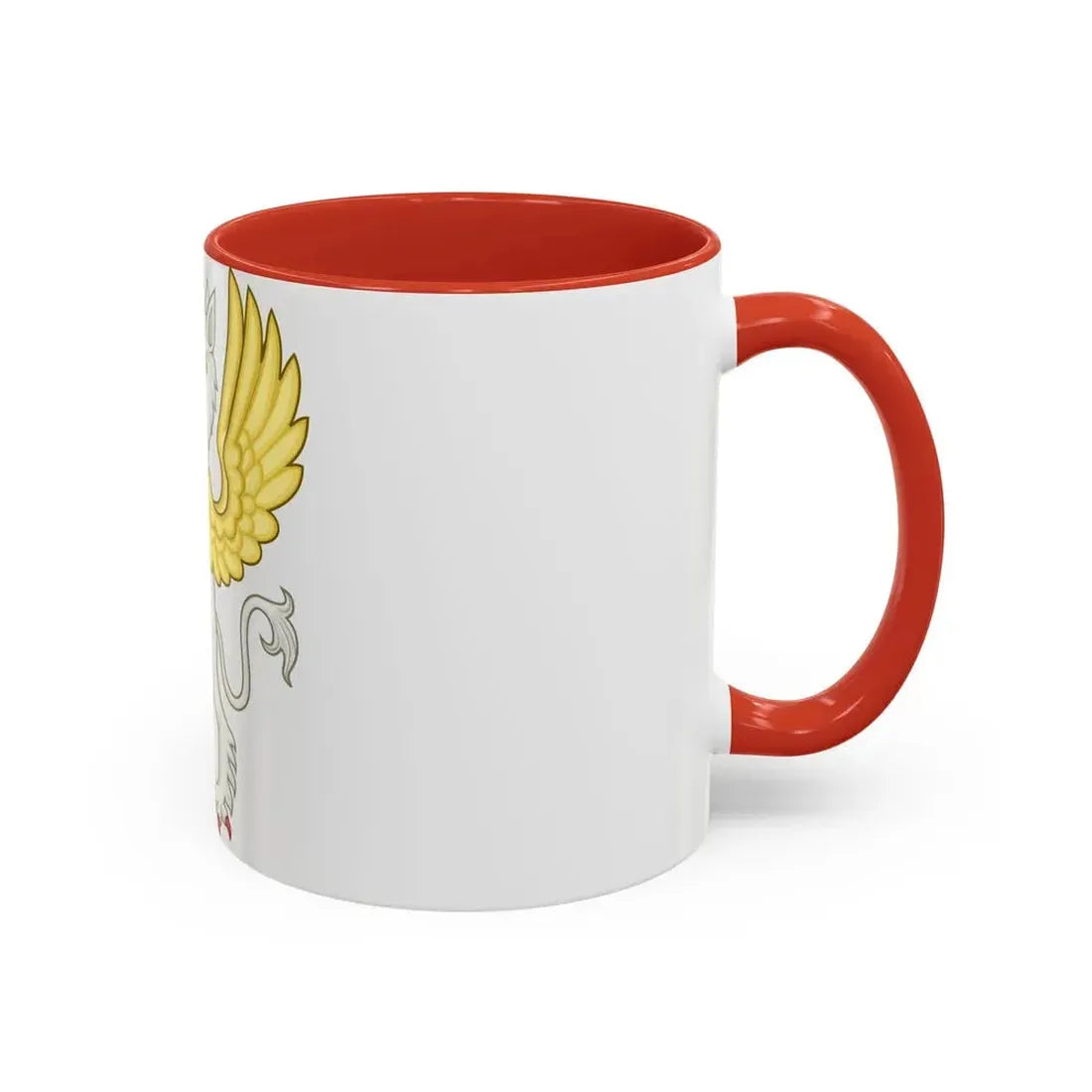 Gryphon Badge of Edward III - Accent Coffee Mug - Go Mug Yourself